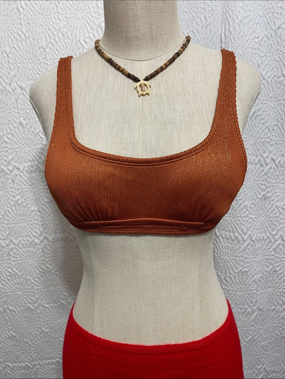 bikini top - rust orange